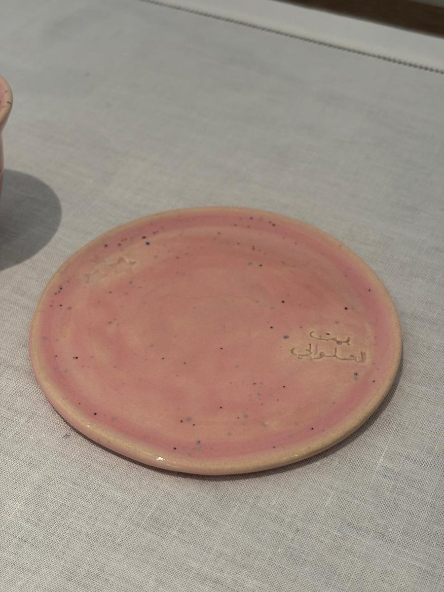 saucer with engraving